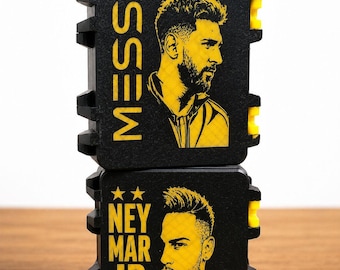 Organiseur de cartes de joueur de football imprimé en 3D | Coque de collection Messi, CR7, Neymar
