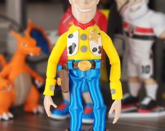Figurine de cow-boy imprimée en 3D | Présentoir à jouets western, décoration de bureau, fabriqué aux États-Unis