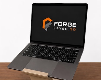 Support pour ordinateur portable minimaliste imprimé en 3D | Rehausseur de bureau ergonomique pour bureau à domicile MacBook
