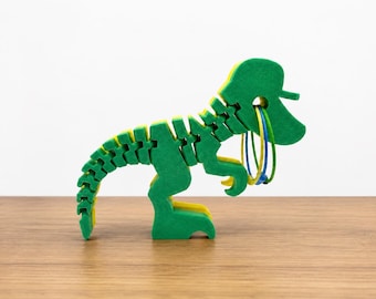 articulé dinosaure | Fidget Toy imprimé en 3D, breloque pour sac à dos, matériau PLA