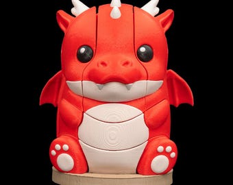 Panda, mouton et dragon | Casse-tête Montessori en bois | jouet éducatif | Cadeau pour enfants | Décoration de chambre d'enfant