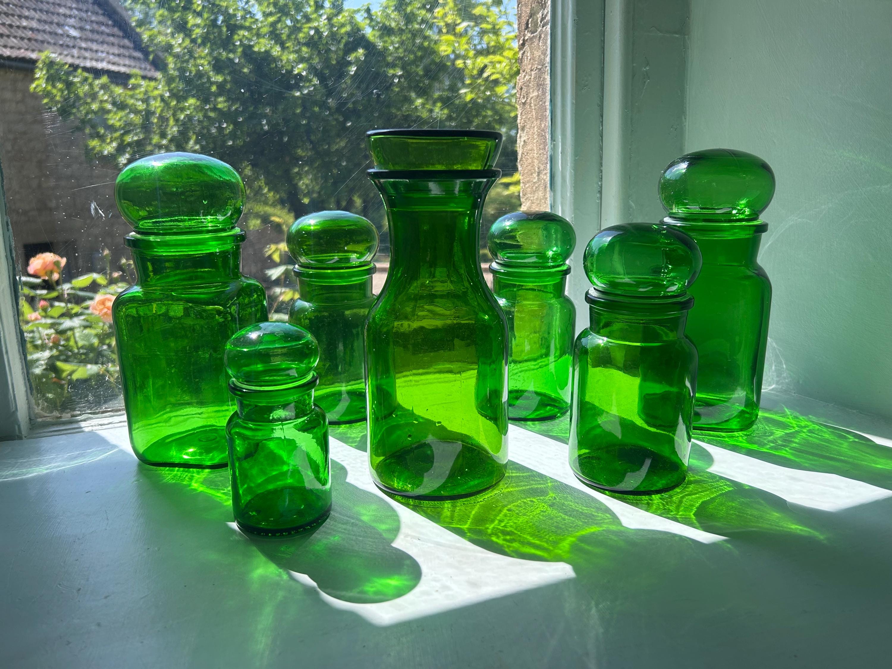 Vintage Bottle Large Green - Etsy Canada