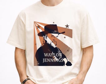 Waylon Jennings Band Shirt, Retro Country Tee