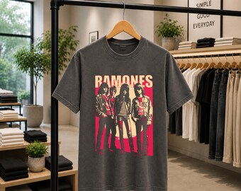 Comfort Colors The Ramones Band Shirt, Vintage NYC Rock Graphic Clothes Tee