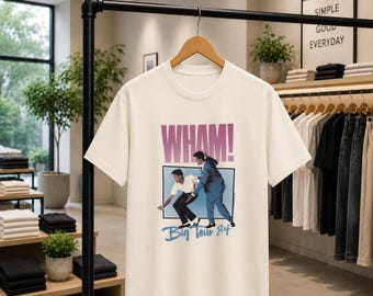 Wham Big Tour 84 Shirt, Wham Vintage Band Tee
