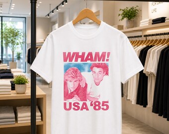 Wham USA 85 Shirt, Vintage Wham Tour Tee