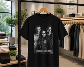 Comfort Color Chicago Fire TV Show Shirt, Firefighter Drama Series Tee