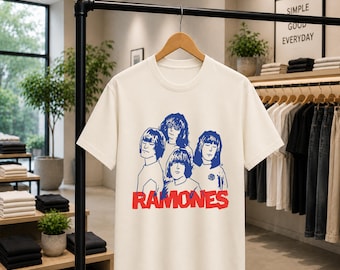 The Ramones Band Comfort Colors Shirt, Vintage NYC Rock Graphic Clothes Tee