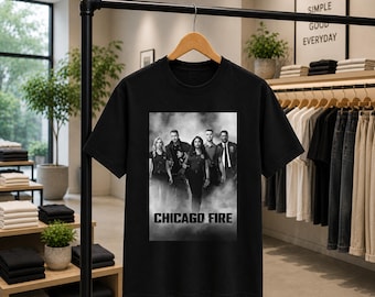 Chicago Fire TV Show Shirt, Firefighter Drama Series Tee