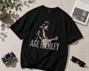 Ace Frehley T-Shirt, Vintage Rock Band Graphic Tee