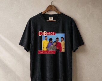 DeBarge Time Will Reveal Vintage T Shirt, 80s R&B Soul Band Tee