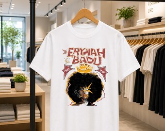 Comfort Color Erykah Badu Shirt, Vintage Retro R&B Singer T-Shirt