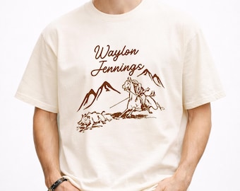 Waylon Jennings T-Shirt, Outlaw Country Music Shirt