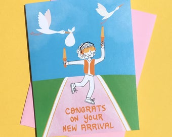 Congratulations on Your New Arrival Baby Card || congrats baby shower new expecting card baby card baby congratulations new born