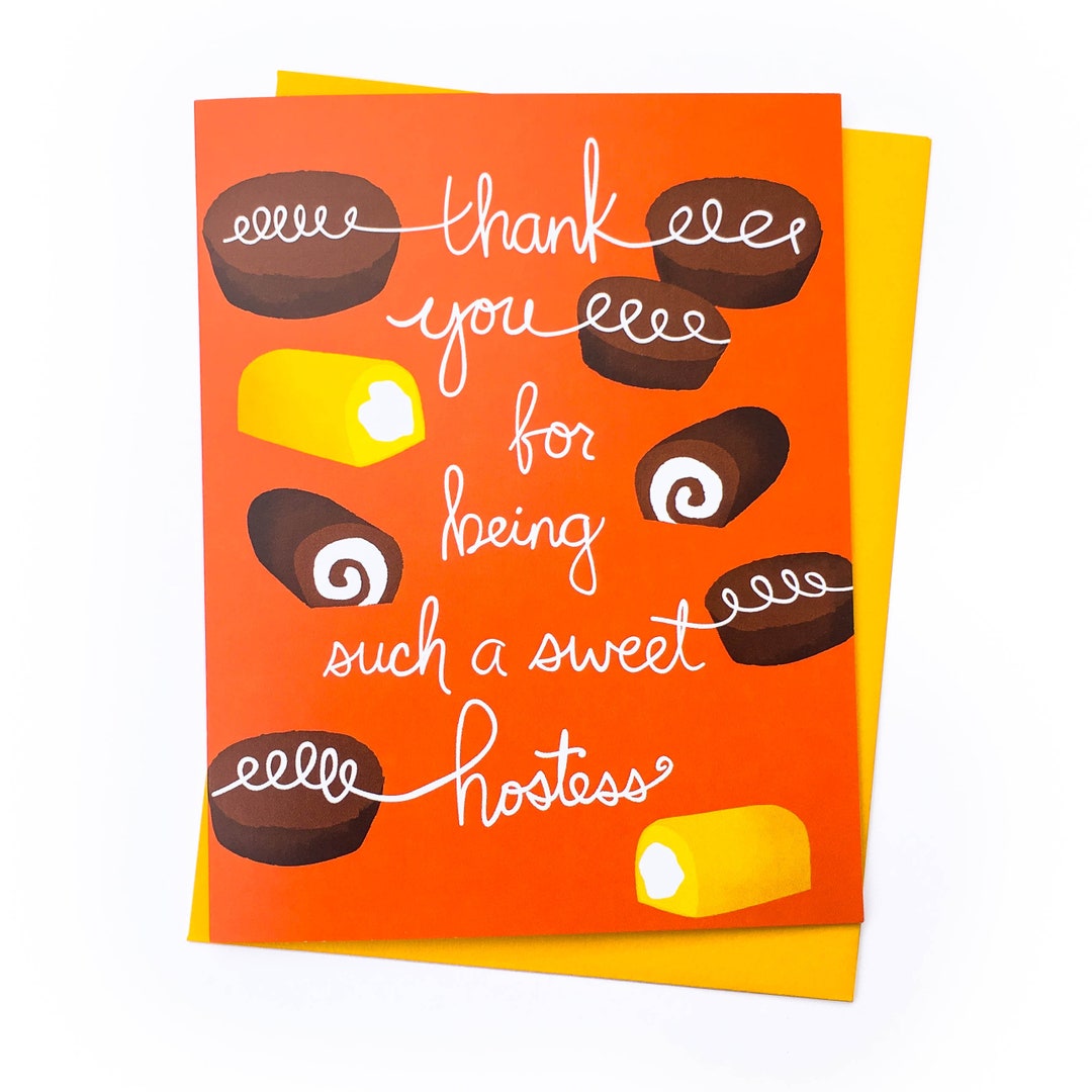 Sweet Hostess Thank You Card Hostess Thank You Gift, Host Thank You, Card for Host, Card for