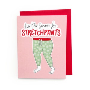 Sweatpants Season Holiday Card || holiday card, christmas card, happy holidays, merry christmas, funny holiday card, sweatpants