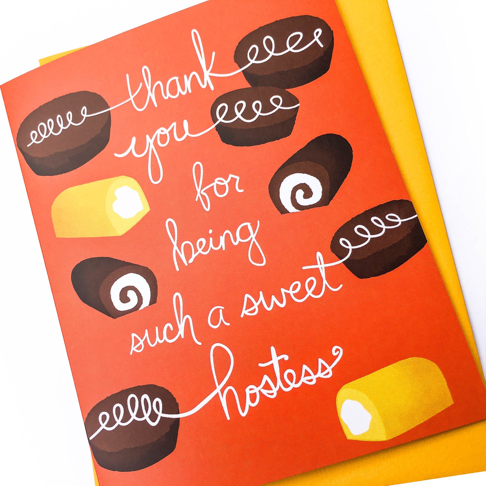 Sweet Hostess Thank You Card Hostess Thank You Gift Host Etsy