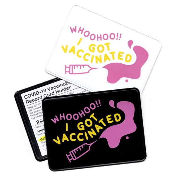 Vaccination Card Cover, Covid-19 Vaccine Card Protector, vaccine passport, cdc, Card Sleeve, Vaccination Case Holder || I Got Vaccinated!