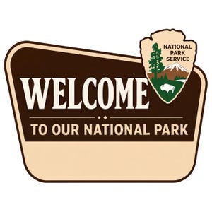 Editable National Park Signs, National Park Gifts, Welcome to our ...,Customizable Templates in svg, png, eps, pdf, dxf, Digital Download