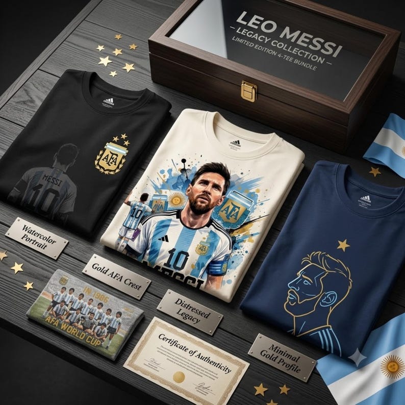 Messi PNG Football T-Shirt Design, Argentina Soccer World Cup Clip Art, Lionel Messi Sublimation File, GOAT Png, World cup shirt design PNG