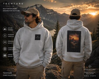 TECHTURE Core Collection Hoodie | Nature Inspired Outdoor Adventure Sweatshirt