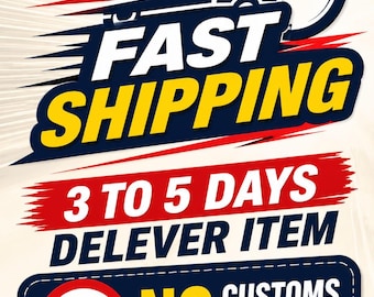 Fast Shipping 3 to 5 days delivery time