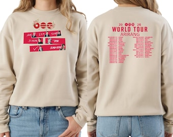 BTS Arirang Sweatshirt, BTS K-Pop Concert 2026 Hoodie, BTS World Tour Arirang Shirt, Bangtan 2026 Concert Sweatshirt, Kpop Hoodie