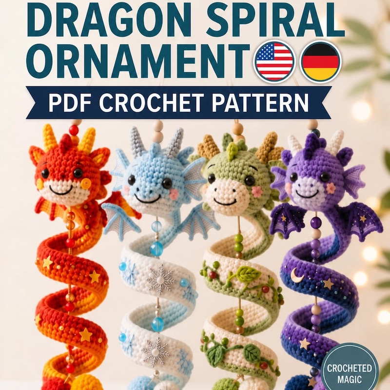Patterns/ Crochet Dragon - Etsy UK