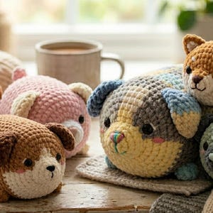 No Sew Loaf Puppy Crochet Pattern| Amigurumi Puppy Pattern PDF| Chunky Crochet Dog Pattern| Cute Plushie Pattern| Digital Download