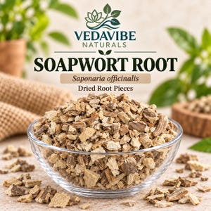 Såpörtsrot, Saponaria officinalis, hela torkade naturliga botaniska ingredienser, traditionella örtingredienser för gör-det-själv-hantverk och rökelse