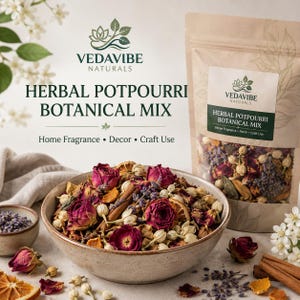 Örtpotpurri Botanisk mix | Ros, Lavendel, Jasmin, Kanel (Hemadoft)