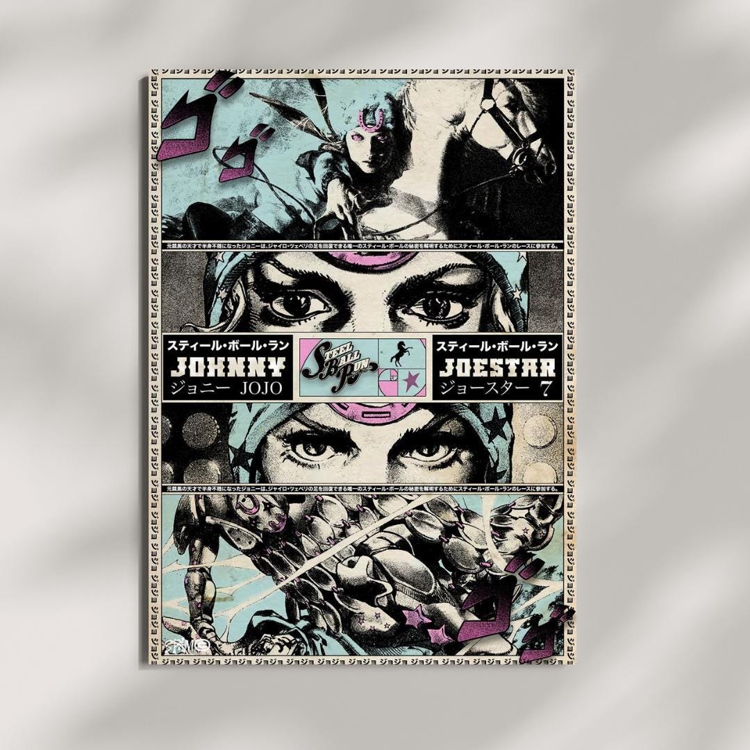 Jojo steel ball run poster - Etsy 日本