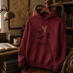 Dragon and Book Love Unisex Hoodie