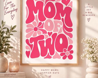 Mom Poster, Matte Paper for Moms of One to Four