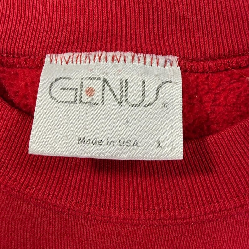 90s Mickey Mouse Sweatshirt Large Red Disney Relaxed Classic Retro USA Vintage image 6