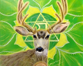 Gentle Anahata - Thin Stretched & Mounted