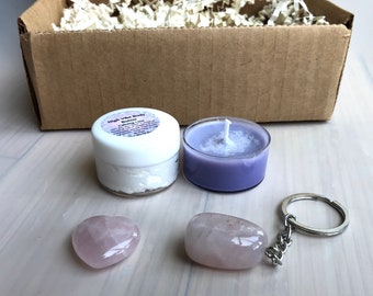 High Vibe Yogi Gift Box Mini for healing and self-care. For Boho, BFF, Yogi, Quarantine, Spiritual Healing, Unisex, Non Binary. Reiki