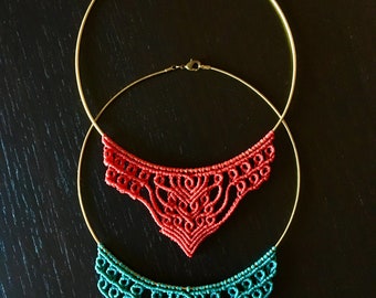 Hand-Made Macrame Choker in two colors! Great holiday gift, birthday, anytime.