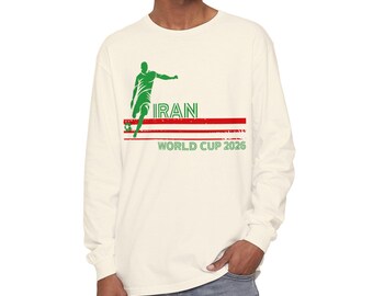 Iran World Cup 2026 Soccer Player Long Sleeve Tee | Football Team Shirt