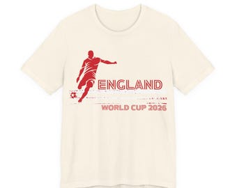T-shirt Engelse voetballer WK 2026 | Voetbal-T-shirt | Retro: