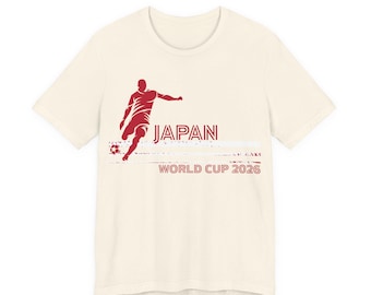 T-shirt Japanse voetballer WK 2026 | T-shirt met voetbalprint | Retro: