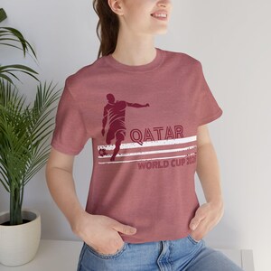 Qatar World Cup 2026 Soccer Player Tee | Football Silhouette Shirt | Retro image 10