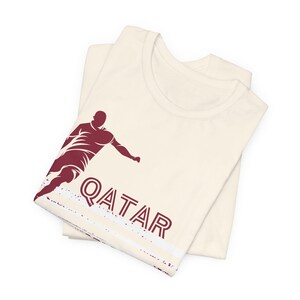 Qatar World Cup 2026 Soccer Player Tee | Football Silhouette Shirt | Retro image 9