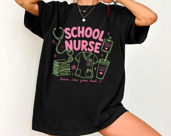 Welcome Back To School Nurse TShirt, Nursing Student Tee, Future Nurse Shirt, Nurse Graphic Tee, Nursing School Gift