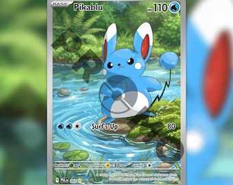Pikablu Custom made TCG HOLO Card Urban Legends PUL-002