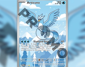 Articuno Custom made TCG HOLO Card PKM-077
