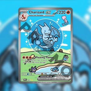 Bubble Charizard ex op maat gemaakte TCG HOLO-kaart