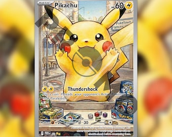 Pikachu Custom made TCG HOLO Card PKM-060