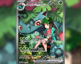 Venusaur ex Custom made TCG HOLO Card PKM-023
