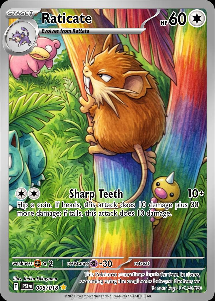 Raticate Southern Islands (full Art Redesigned) Custom Made TCG
